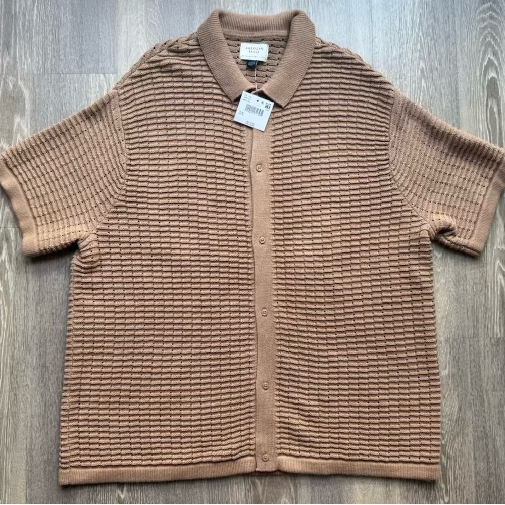 Topman Brown Textured Cardigan